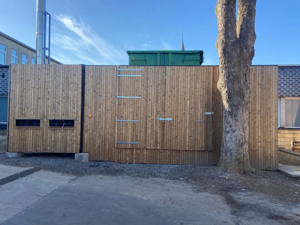 Chaufferie biomasse de l'école Saint Albert à Jodoigne