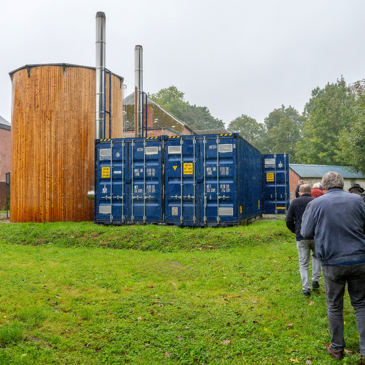 inauguration chaufferie bois résidence Rièzes et Sarts visite